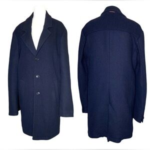 HUGO Boss Navy Blue Knit Blazer - BOSS Orange Balley crafted Italian fabric